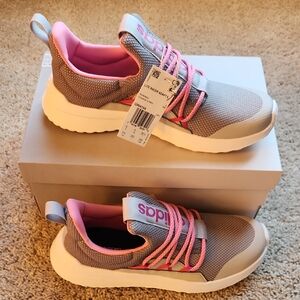 adidas Kids' Gray and Pink Sneakers